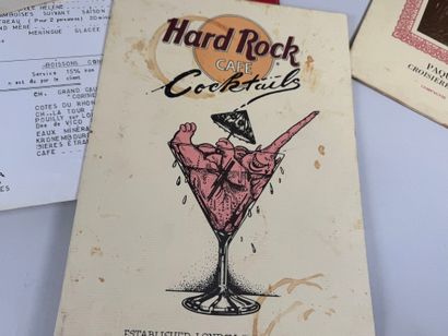 Small batch of menus including Paquebot FRANCE,...