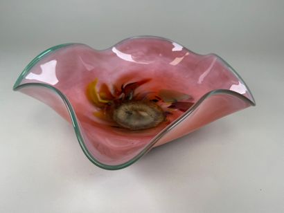 MURANO, 20th century.
Large colored glass...
