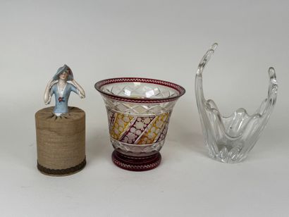 Lot comprising: - DAUM France, small crystal...
