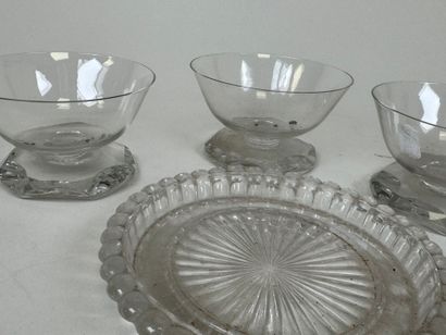 BACCARAT.
- Series of 5 cut crystal fruit...