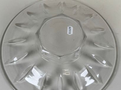 BACCARAT. 
Coupe circulaire sur talon octogonal...