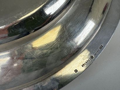 CHRISTOFLE.
Circular molded and figured silver-plated...