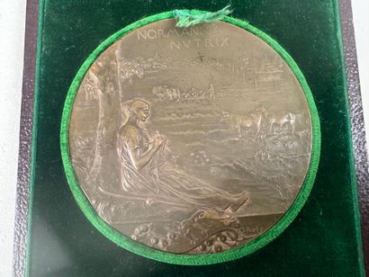Oscar ROTY (1846-1911).
Médaille en bronze...
