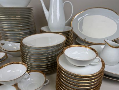 Limoges, 20th century. Part of a white and...