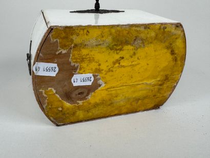 École, XXe.
Coffret à thé en bois laqué et...