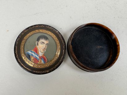 19th century school.
Portrait of a man.
Circular...