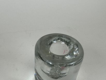 DAUM France.
Bougeoir circulaire en cristal.
Estampillé.
H....