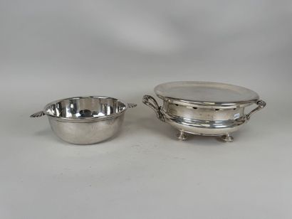 CHRISTOFLE.
Chauffe-plat en métal argenté...