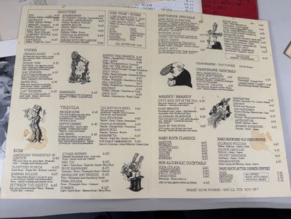 Small batch of menus including Paquebot FRANCE,...