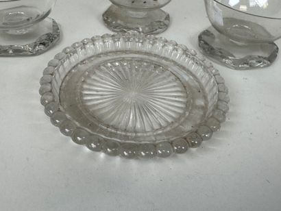 BACCARAT.
- Series of 5 cut crystal fruit...