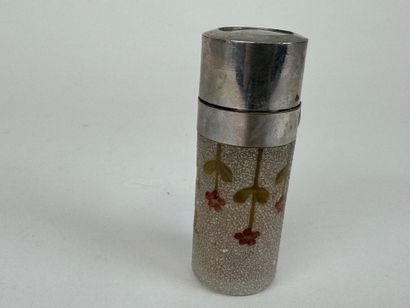 Vaporisateur en verre givré et émaillé à...
