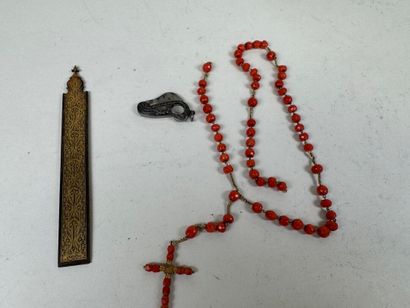 Lot including :
- a rectangular element in...
