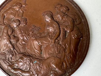 WYON Léonard Charles (1826-1891).
Bronze...
