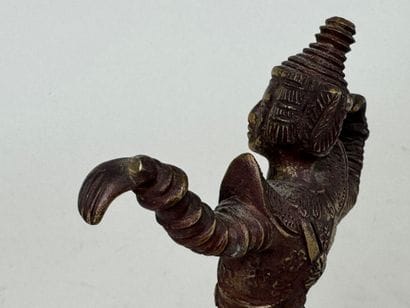 ASIA, 20th century.
Figure.
Subject in patinated...