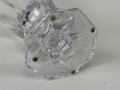 VANNES.
Vase en cristal sur piédouche.
H....