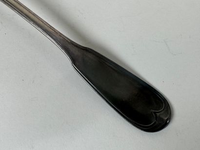 Silver ladle, Vieillard hallmark, fillet...