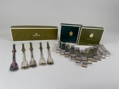 GALLIA Production CHRISTOFLE.
Series of 112...