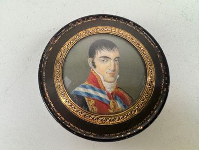 19th century school.
Portrait of a man.
Circular...
