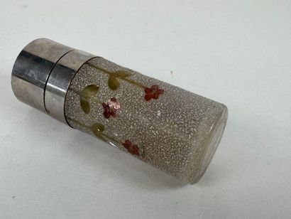 Vaporisateur en verre givré et émaillé à...