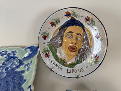 Earthenware and porcelain lot comprising:...
