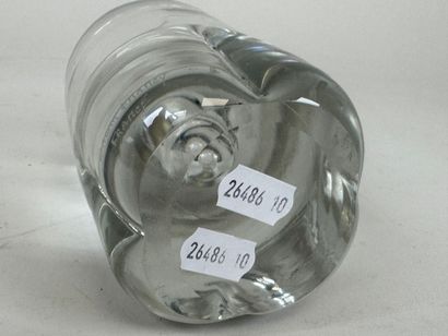 DAUM France.
Bougeoir circulaire en cristal.
Estampillé.
H....