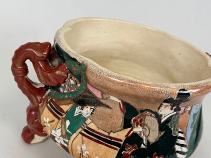 ASIA, 20th C. Small polychrome and enameled...
