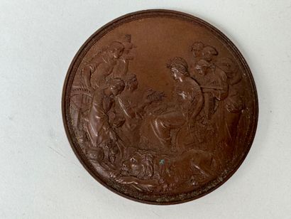WYON Léonard Charles (1826-1891).
Bronze...