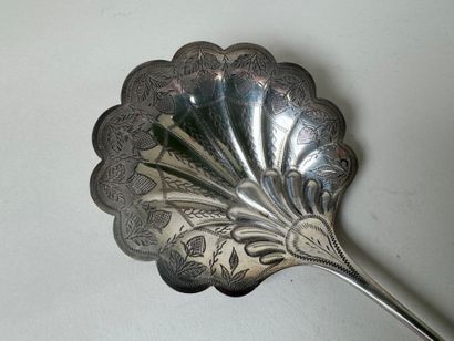 Silver strawberry sprinkler, Minerve hallmark,...