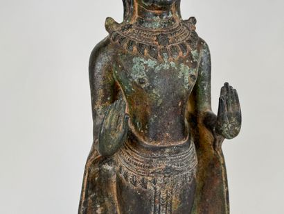 ASIA, 20th century.
Divinity.
Large bronze...