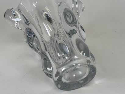 VALVES.
Large molded crystal vase.
H. 26...