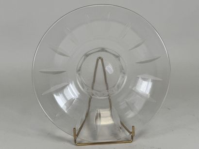 BACCARAT. 
Coupe circulaire sur talon octogonal...