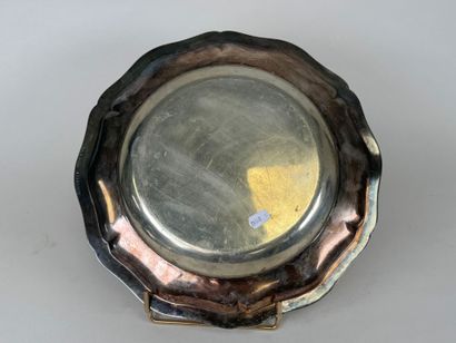 CHRISTOFLE 
Silver-plated metal dish with...