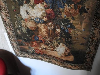Modern mechanical tapestry presenting a still...