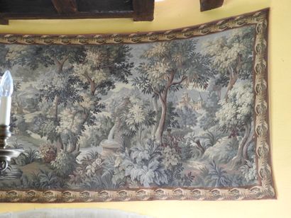 Two mechanical tapestries featuring greenery.
20th...