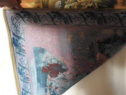 Modern mechanical tapestry presenting a still...