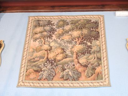 Tapestry comprising three modern tapestries...