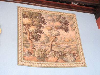Tapestry comprising three modern tapestries...