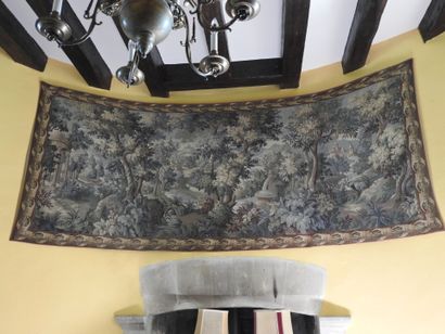 Two mechanical tapestries featuring greenery.
20th...