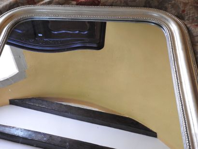 Restoration-style wooden mirror, re-lacquered...