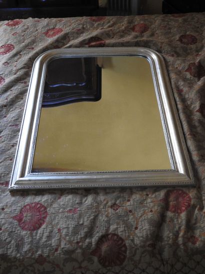 Restoration-style wooden mirror, re-lacquered...