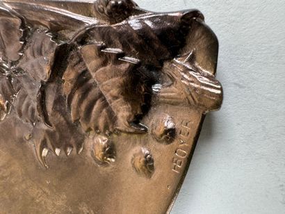 Lot en bronze doré :
- Henri BOYER.
Petit...