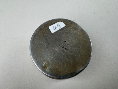 Petite boite pilulier en argent étranger,...