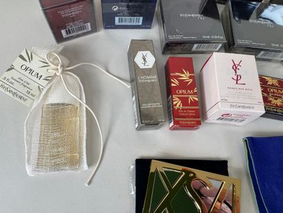 YVES SAINT LAURENT.
Opium, Nu, l'Homme, Rose...