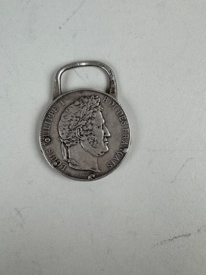 Porte-clés décapsuleur en argent 800 mil....