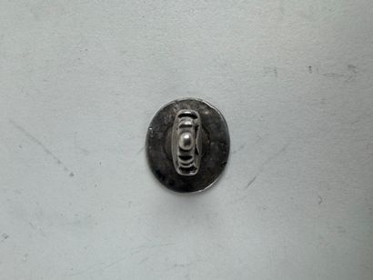 Sceau ou cachet de pouce en argent à décor...