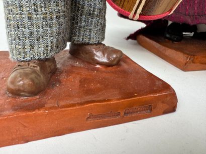SANTON de PROVENCE.
Six figures in terracotta...