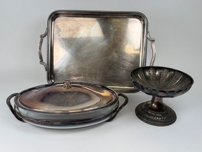 SAINT MEDARD.
Large serving tray with two...