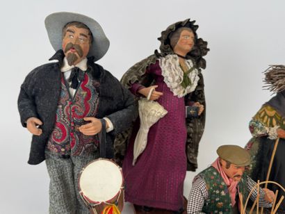 SANTON de PROVENCE.
Six figures in terracotta...