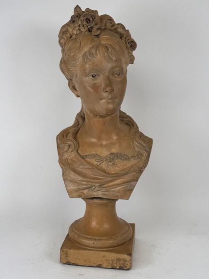 Albert ROLLE (1816-?), after.
Bust of a young...