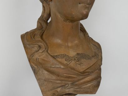 Albert ROLLE (1816-?), after.
Bust of a young...